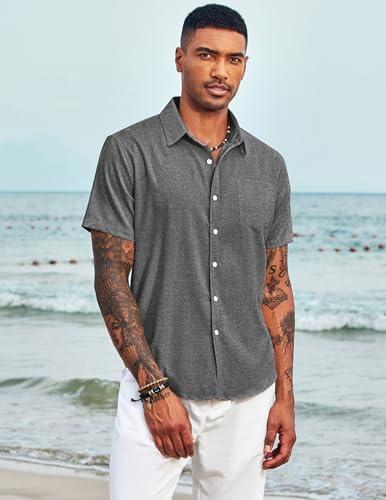 -30% off,Embrace Summer Style with COOFANDY Men’s Linen Shirts: Your Ultimate Vacation Essential