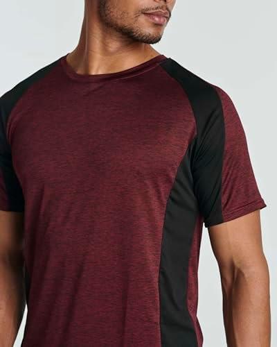 -42% off,Elevate Your Workout Game with Real Essentials 5 Pack Men’s Short Sleeve Dry Fit Active Crew Neck T-Shirts