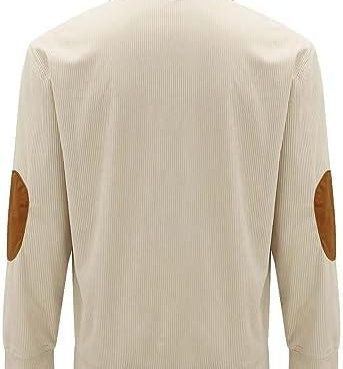 -15% off,Elevate Your Style with the Ultimate Mens Corduroy Shirt with Elbow Patches